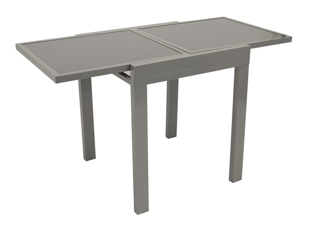 Degamo - Balkon-Ausziehtisch amalfi 65/130x65cm, Aluminium + Glas
