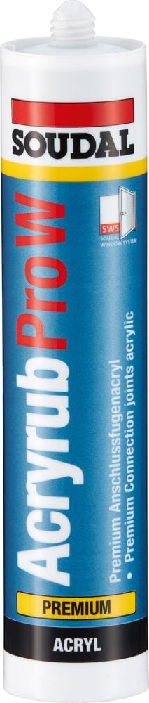 Dichtstoff acryrub pro w 310ml schwarz - Soudal