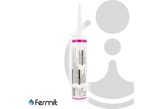Fermit - Fugendichtstoff opp n Silicone-Basis, 310 ml Kartusche, weiß 16001