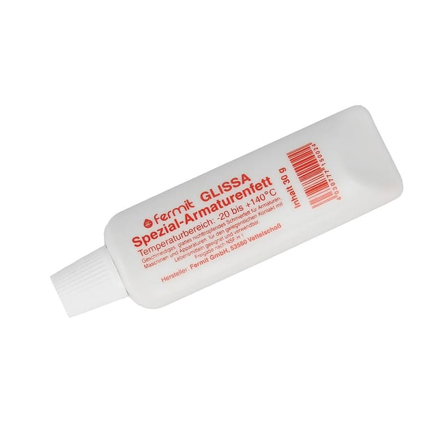 Fermit - Glissa Spezial-Armaturenfett - Hahnfett - lebensmittelgeeignet - 30 g Tube