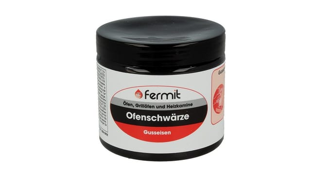 Le Sanitaire - Fermit Ofenschwärze - Pflegemittel für Gusseiserne Teile - 220 ml Dose - schwarz