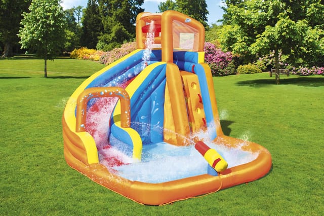 Bestway - H2OGO® Mega-Wasserpark mit Dauergebläse Turbo Splash 365 x 320 x 270 cm
