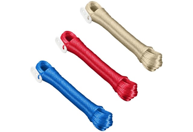 Wäscheleine 20 m pvc mit Stahldrahteinlage und Spanner
