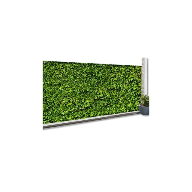 Idmarket - Verdunkelnder Sichtschutz 1,8 x 10 m bedruckt mit Laub 160 gr/m²