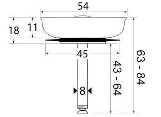Keenberk - Siebkörbchen für Spülen-Ablauf Ø54mm ( 1 1/2 Zoll ) Siebkorb Excenterbedienung, für Franke Spüle EuroForm efg 614 bis Baujahr 2006