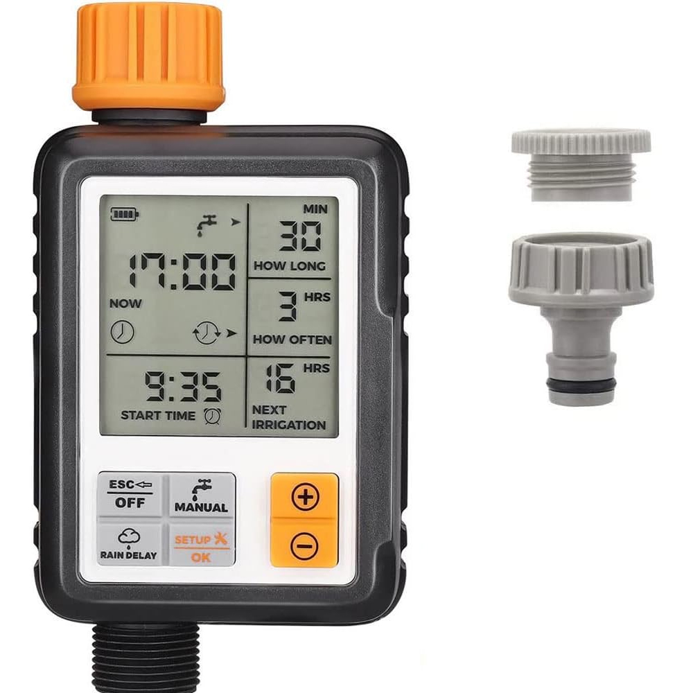 Automatischer Bewässerungstimer, Tropfbewässerungssteuerung, Mehrere Modi, 53 X 53 Mm Lcd-bildschirm, Bewässerung Für Garten, Landwirtschaft, Rasen Und Blumen