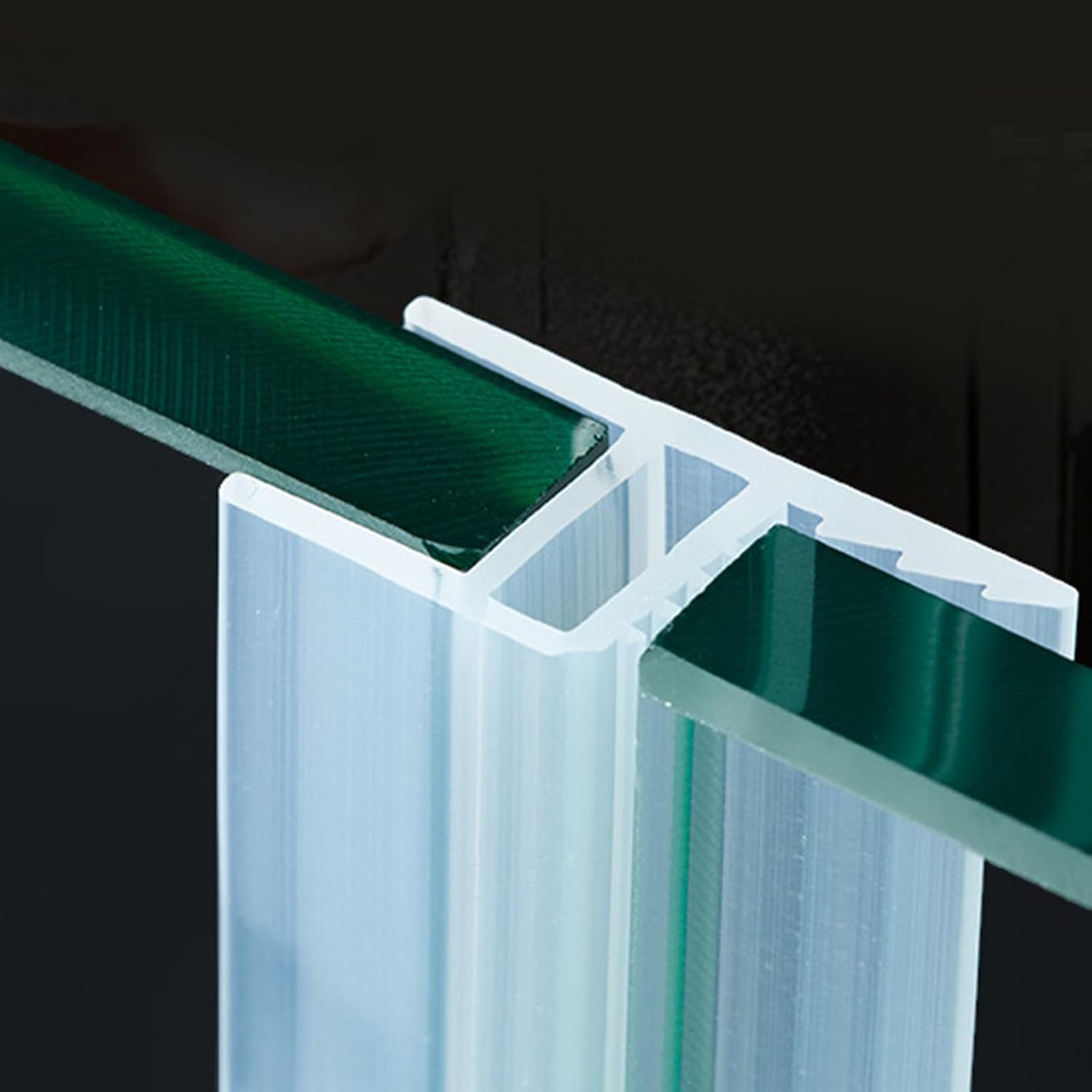 3m Flexible, Rahmenlose Glasdichtung, Seitendichtung Zur Verhinderung Von Duschleckagen, Typ H, Geeignet Für 10 Mm Glastüren
