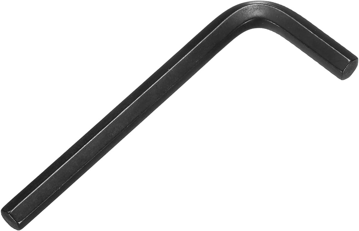 6 Mm L-förmiger Sechskantschlüssel Nr. 45 Aus Kohlenstoffstahl – Reparaturwerkzeug Für Haushalt, Fahrrad, Motorrad Und Heimwerkerarbeiten – Schwarz