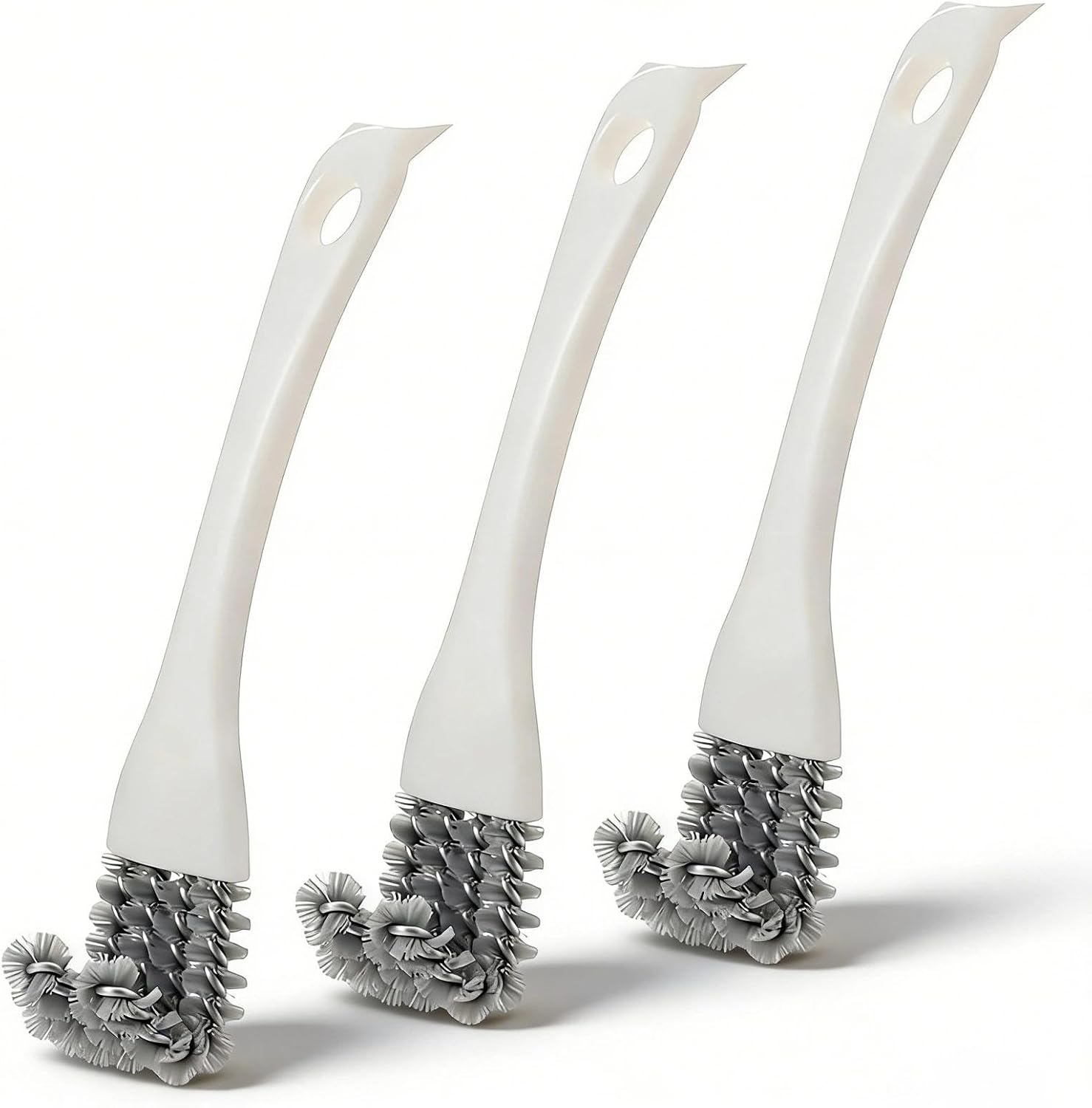 3er-set 2-in-1 Grillbürsten Und Schaber – Multifunktionales Reinigungsset Für Grill, Herd Und Kochfeld