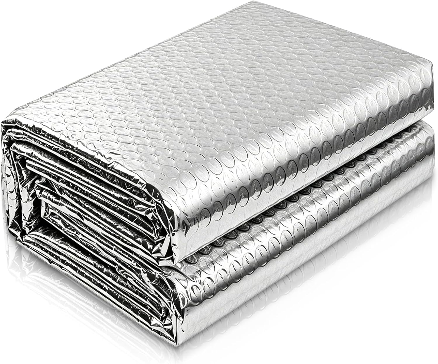 (60 Cm X 3 M) Aluminium-wärmedämmrolle, Reflektierende Folie, Wärmedämmfolie Für Fenster, Hitzebeständige Luftpolsterfolie, Aluminium Für Dächer
