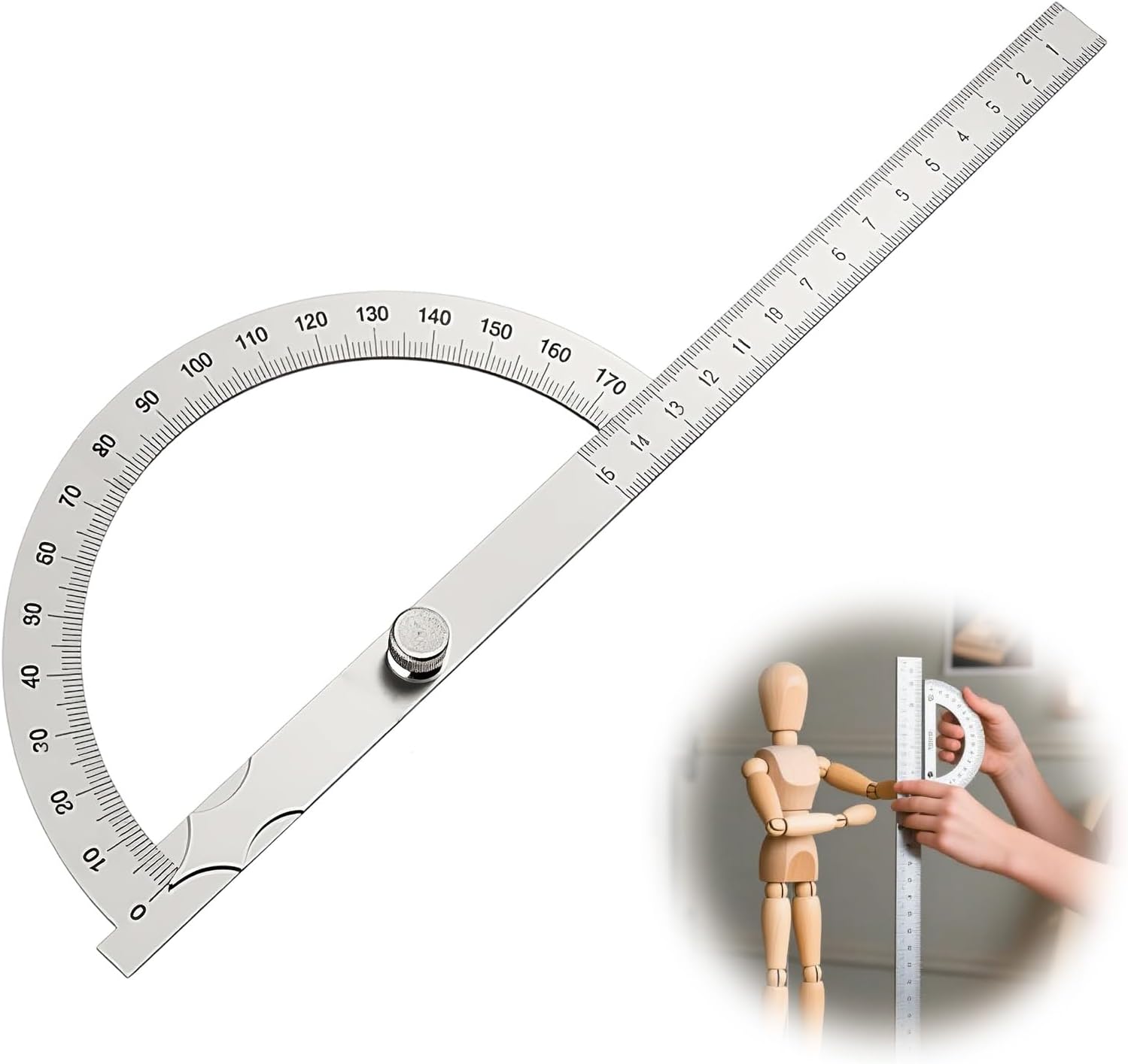 Digitaler Winkelmesser, Schiebewinkel, L-winkel, Aus Edelstahl, 0-180°, 15 Cm Tragbar, Geeignet Für Heimwerkerprojekte