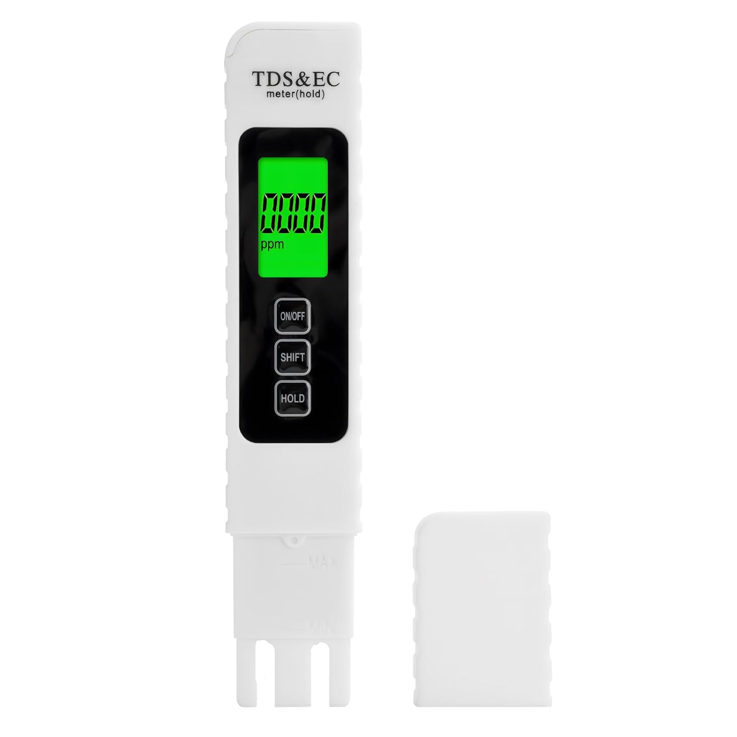 Wasserqualitätsmessgerät, 3-in-1 Tds/ec/temp, Hohe Präzision, Hintergrundbeleuchtetes Lcd-display, Rutschfestes Design Für Trinkwasser, Schwimmbad Und Aquarium