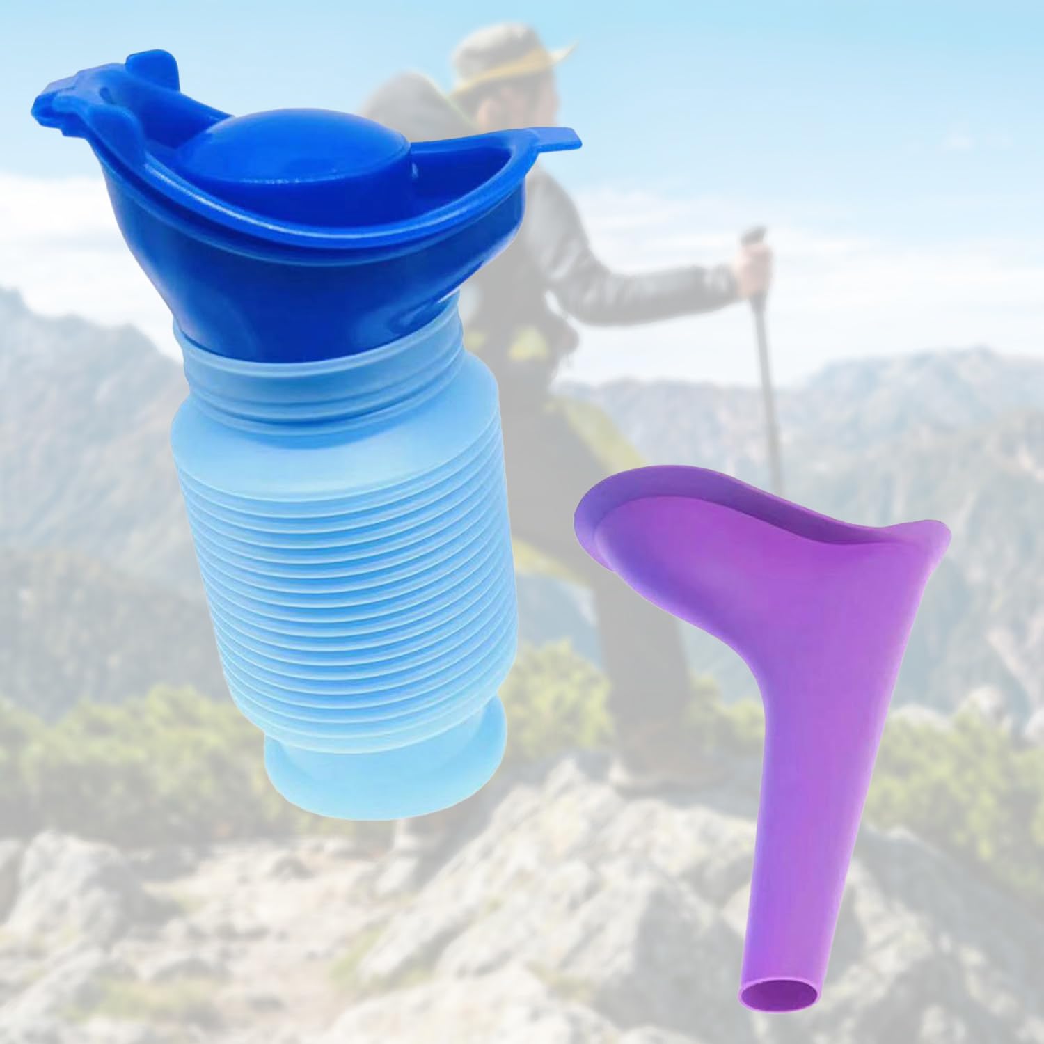 (trichter + Urinal) Faltbarer, Tragbarer Trichter Für Männer Und Frauen – Verstellbarer Reiseurinaltrichter, Faltbarer Notfall-flüssigkeitsspender
