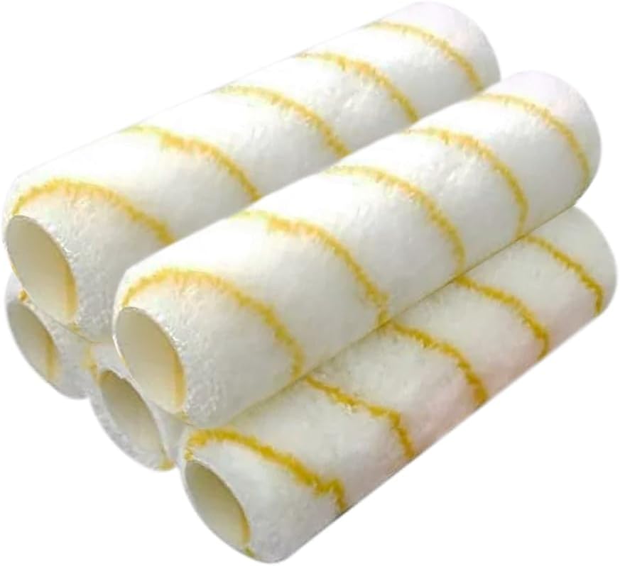 (6,8 X 23 Cm) Professionelle Farbrollerbezüge – 5er-pack Mikrofaser
