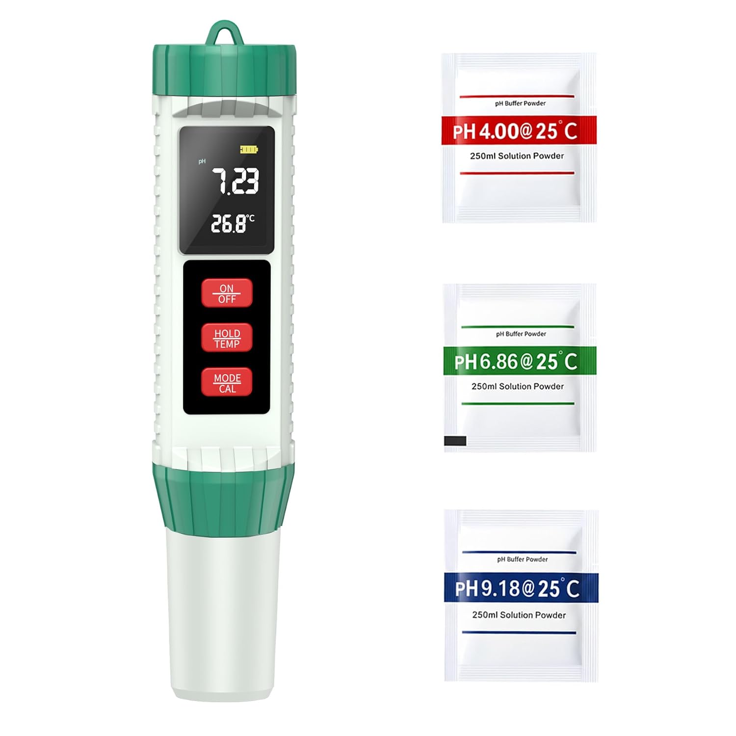 5-in-1 Ph-tester: Ph-meter, Ph-/ec-/tds-/salzgehalts-/temperatur-wassertester, Pool-ph-tester Für Schwimmbäder Und Trinkwasser
