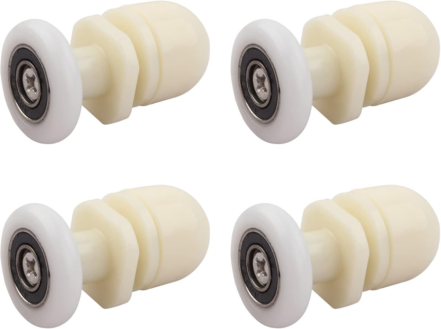 Duschkabinentürrollen, 4 Stück, Schiebetürführungsrollen Für Duschkabinen (19 Mm)
