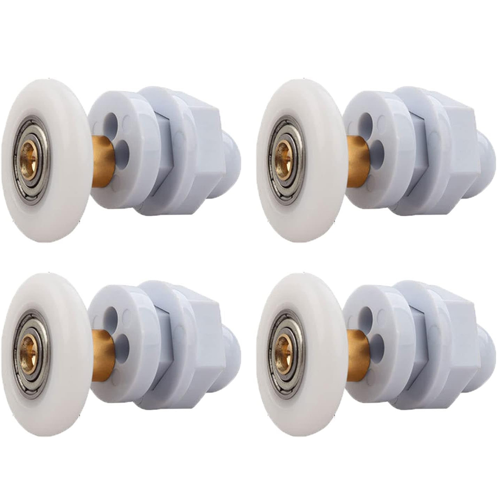 (27 Mm) Duschkabinenrollen, 4 Stück Messing-schiebetürrollen Für Duschen
