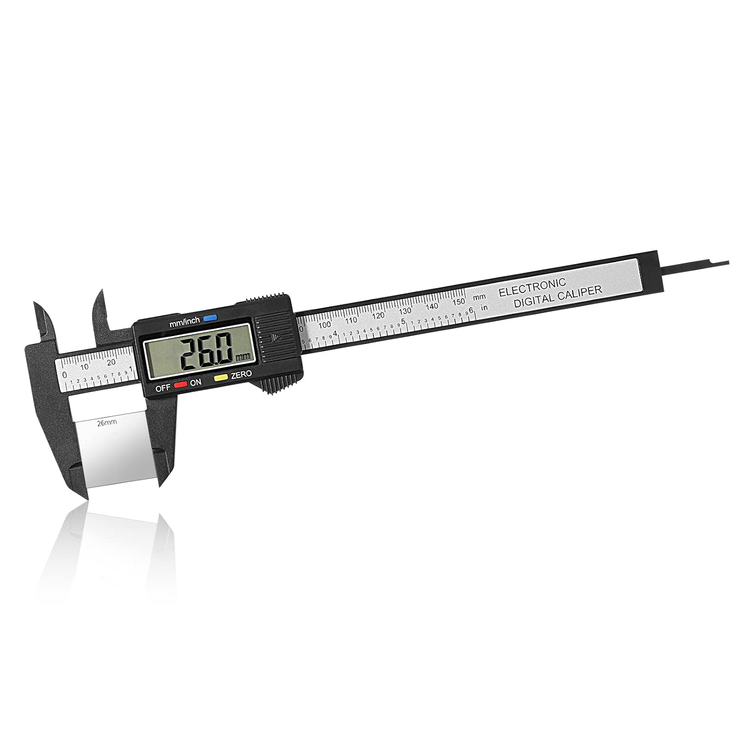 Digitaler Messschieber, 150 Mm Digitaler Messschieber, Elektronisches Messgerät Mit Großem Lcd-bildschirm, Für Außen- Und Innenmessungen