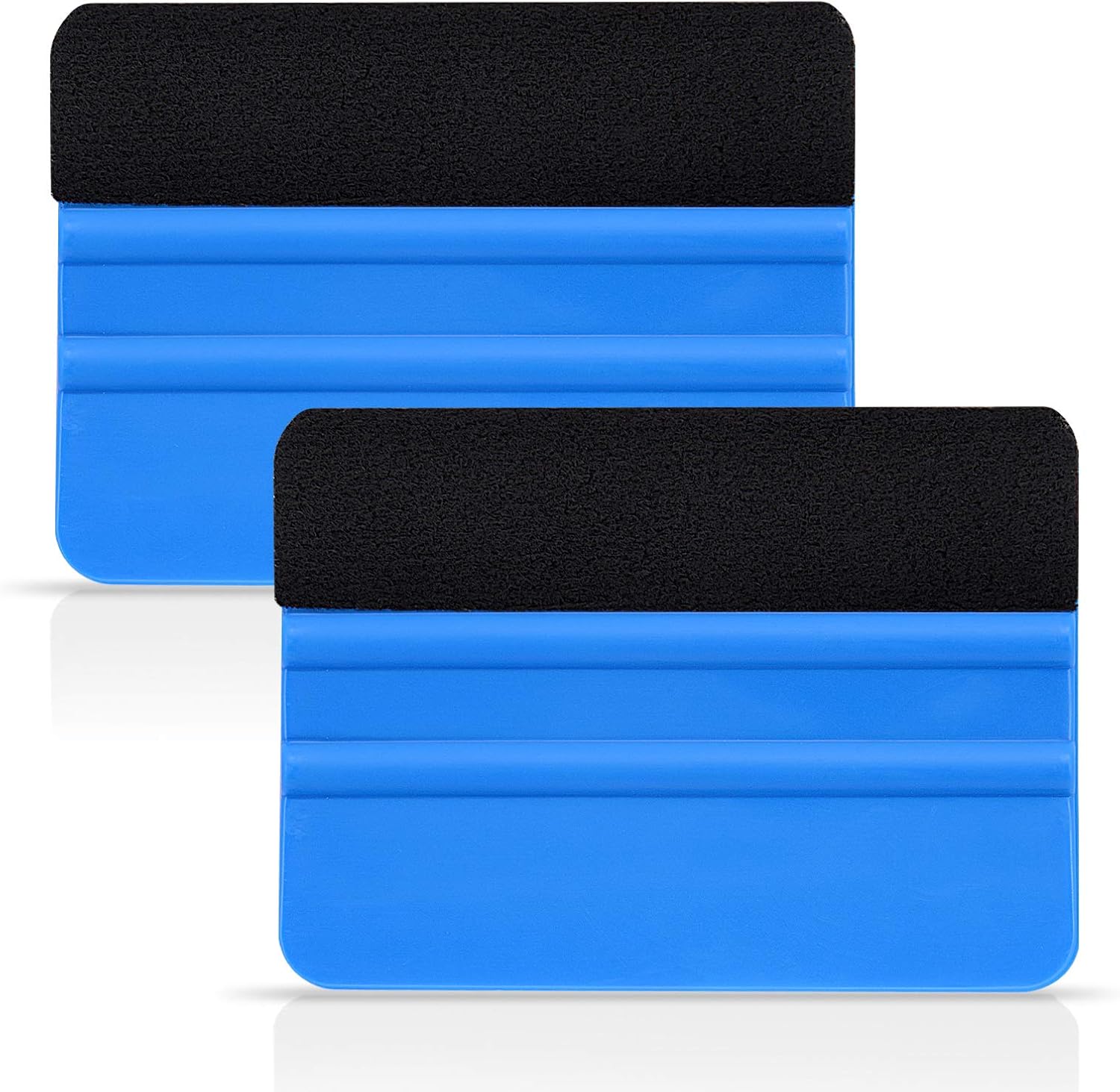 Set Mit 2 Rakeln Für Fensterfolien Mit Faserkante, Für Fensterfolien, Autofolien, Carbonfolien Und Fahrzeugfolierungen, Blau