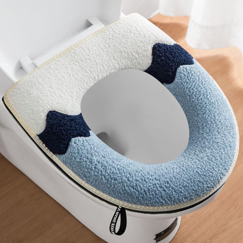 Set Aus Dickeren, Weichen, Waschbaren Wc-sitzbezügen, Kompatibel Mit Allen Ovalen Wc-sitzen