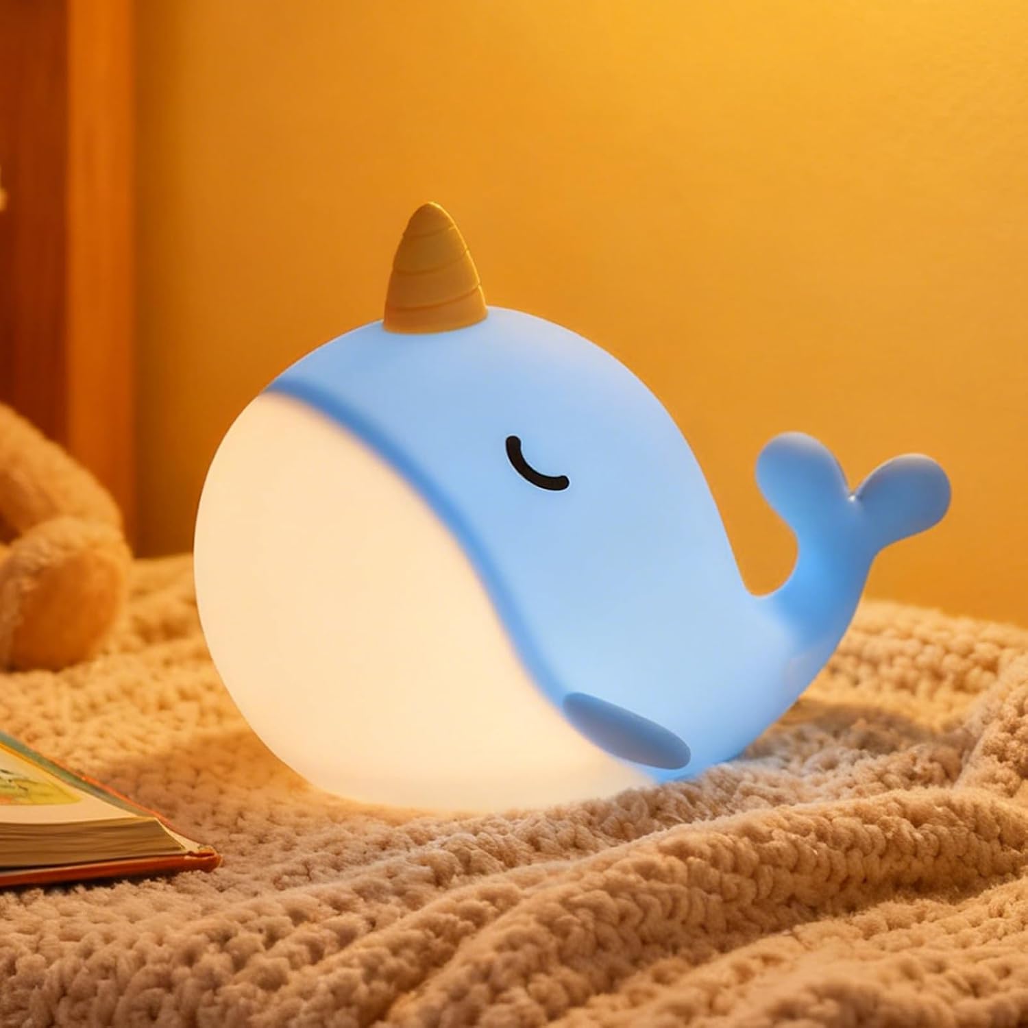 Silikon-nachtlicht Mit 7 Lichtmodi, Touch-steuerung, Usb-aufladung Und Timer-funktion