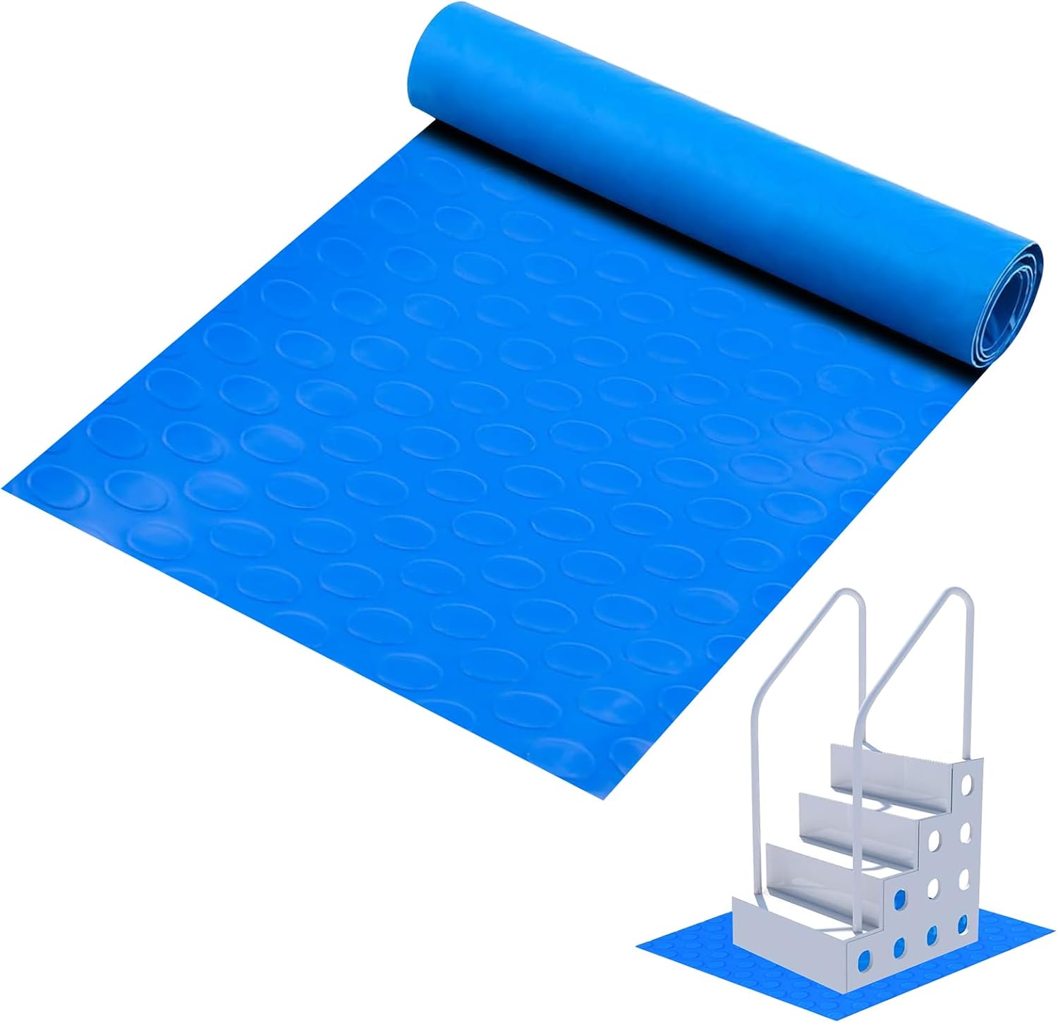 Rutschfeste Schutzmatte Für Schwimmbadleitern 90 X 40 Cm - Sichere Oberfläche Für Stufen Und Treppen