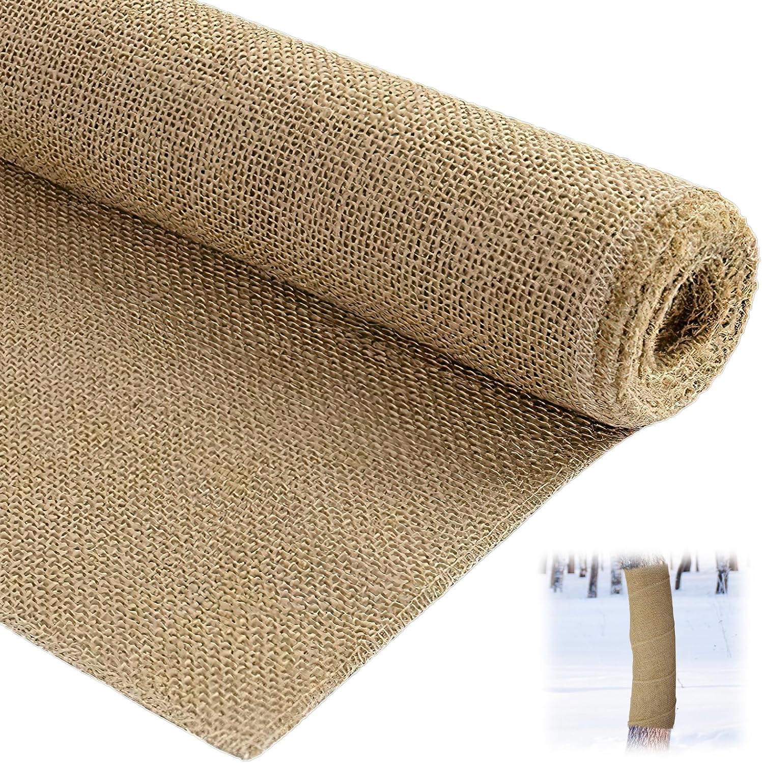 Rolle Jute, 40 Cm X 6 M, Zum Einwickeln Von Bäumen Und Zum Schutz Des Stammes, Frostschutz Für Pflanzen