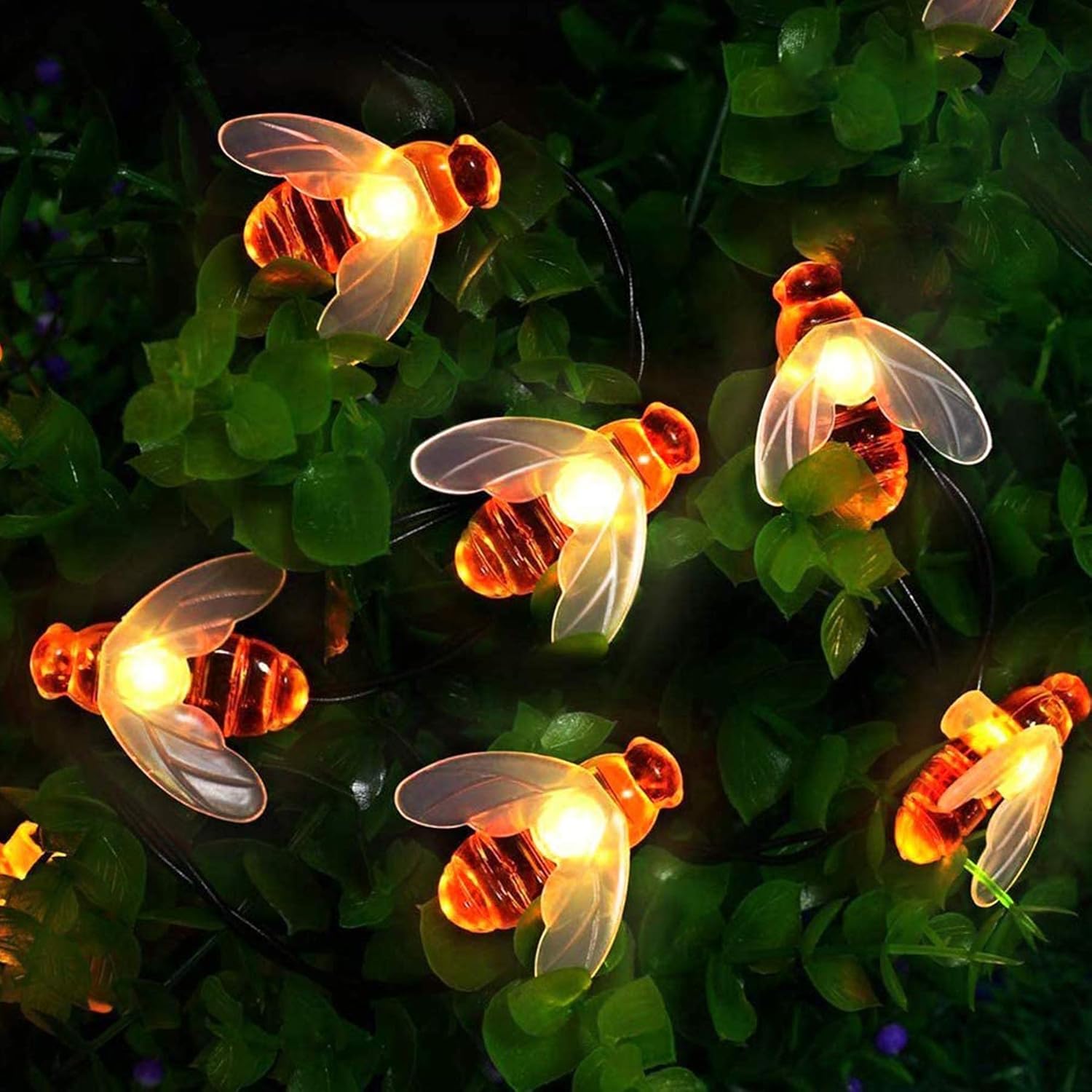 Solar-gartenlichterkette Mit 50 Leds – 7 M – 8 Modi – Wasserdicht – Für Den Innen- Und Außenbereich – Für Zäune, Rasenflächen, Terrassen, Sommerfeste, Weihnachten