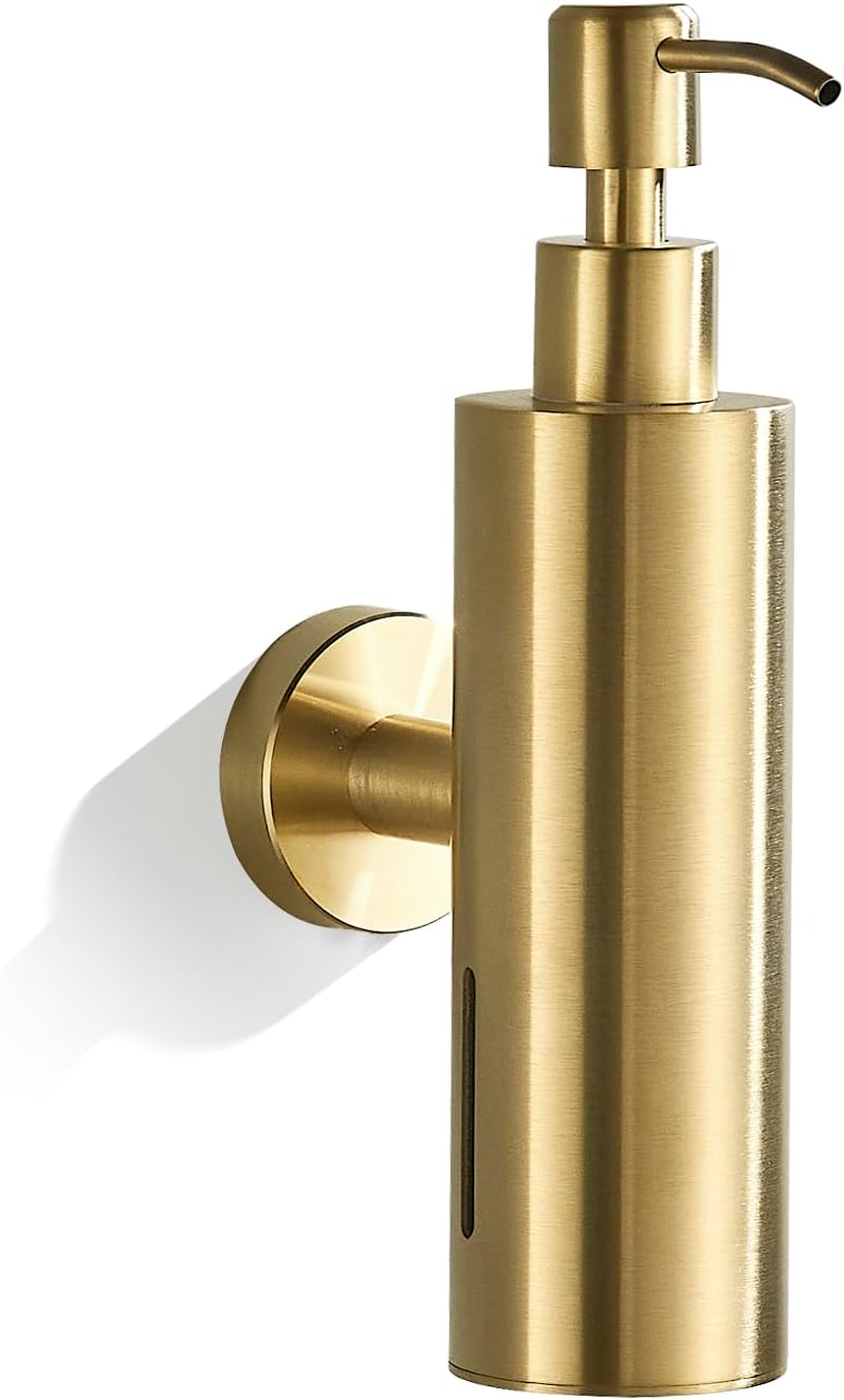 Wandseifenspender Fürs Badezimmer, Wandseifenpumpe, Gebürstetes Gold