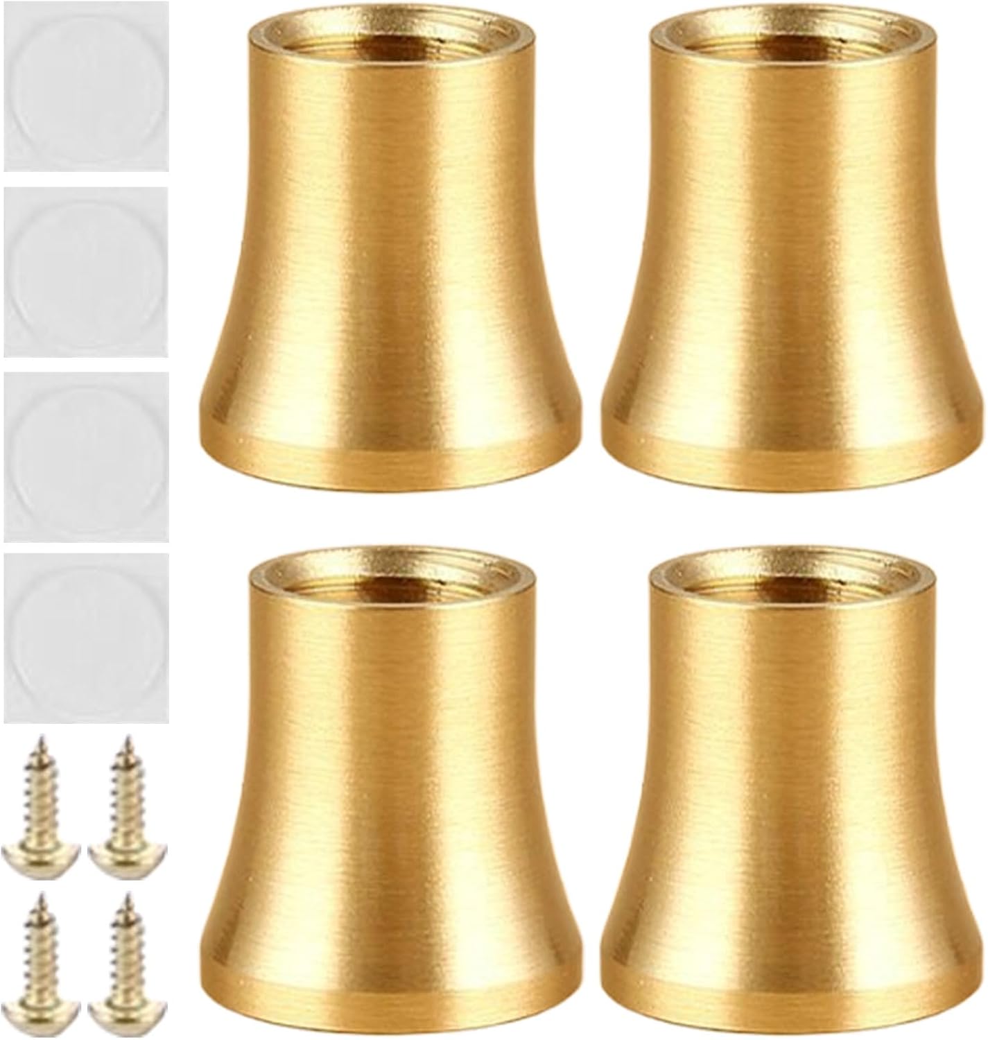 (4 Stück) Metall-ersatzfüße Für Möbel, Sofas, Teppiche, Esszimmer, Küche, Zum Nivellieren, Zur Geräuschdämpfung Und Zur Erhöhung Von Schreibtischen