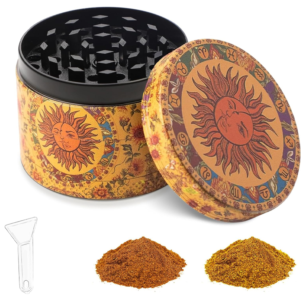 Mühle/reibe, Metallmühle Für Salz, Gewürze Und Pfeffer, Große 5 Cm Mühle (kleine Sonne)