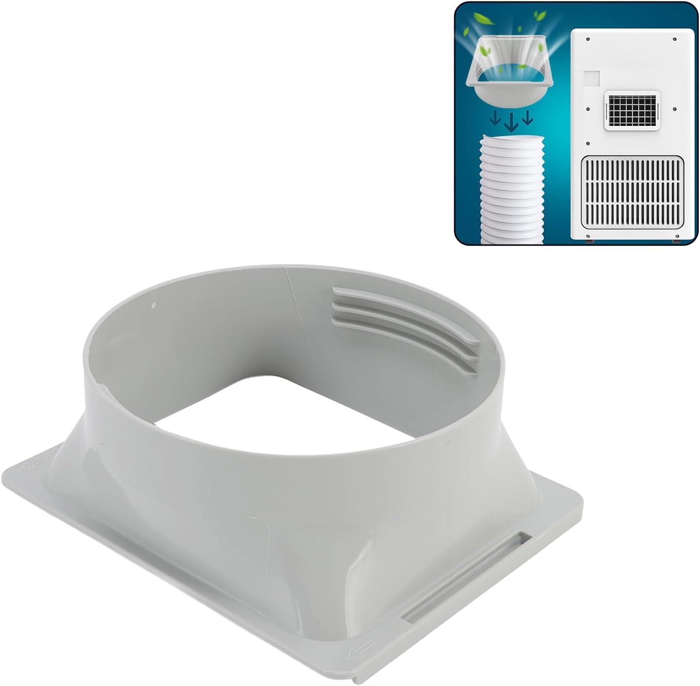 Anschlussadapter Für Klimaanlagen-abluftrohre, 150 Mm Quadratischer Anschluss, Anschluss Für Abluftfensterrohre