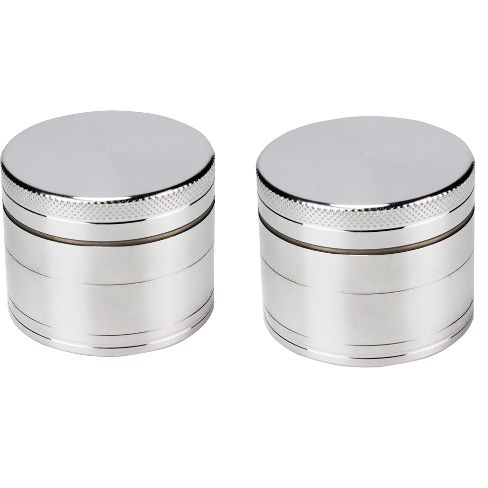 Metallmühle, Gewürzmühle, 2-teilig, Silber, 50 Mm