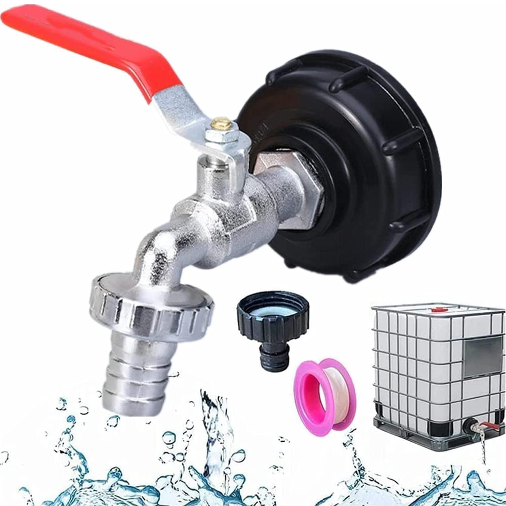 (3/4") Tankadapter Aus Aluminiumlegierung, Gartenarmatur Mit Messingadapter, S60x6 Tankarmatur Für Gartenarmatur