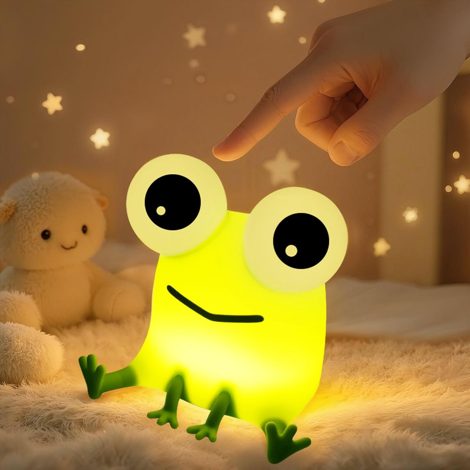 Frosch-nachtlicht Fürs Kinderzimmer, Dimmbar Mit Touch-steuerung, Weihnachtsgeschenk, Mädchen, Junge, Babyzimmer