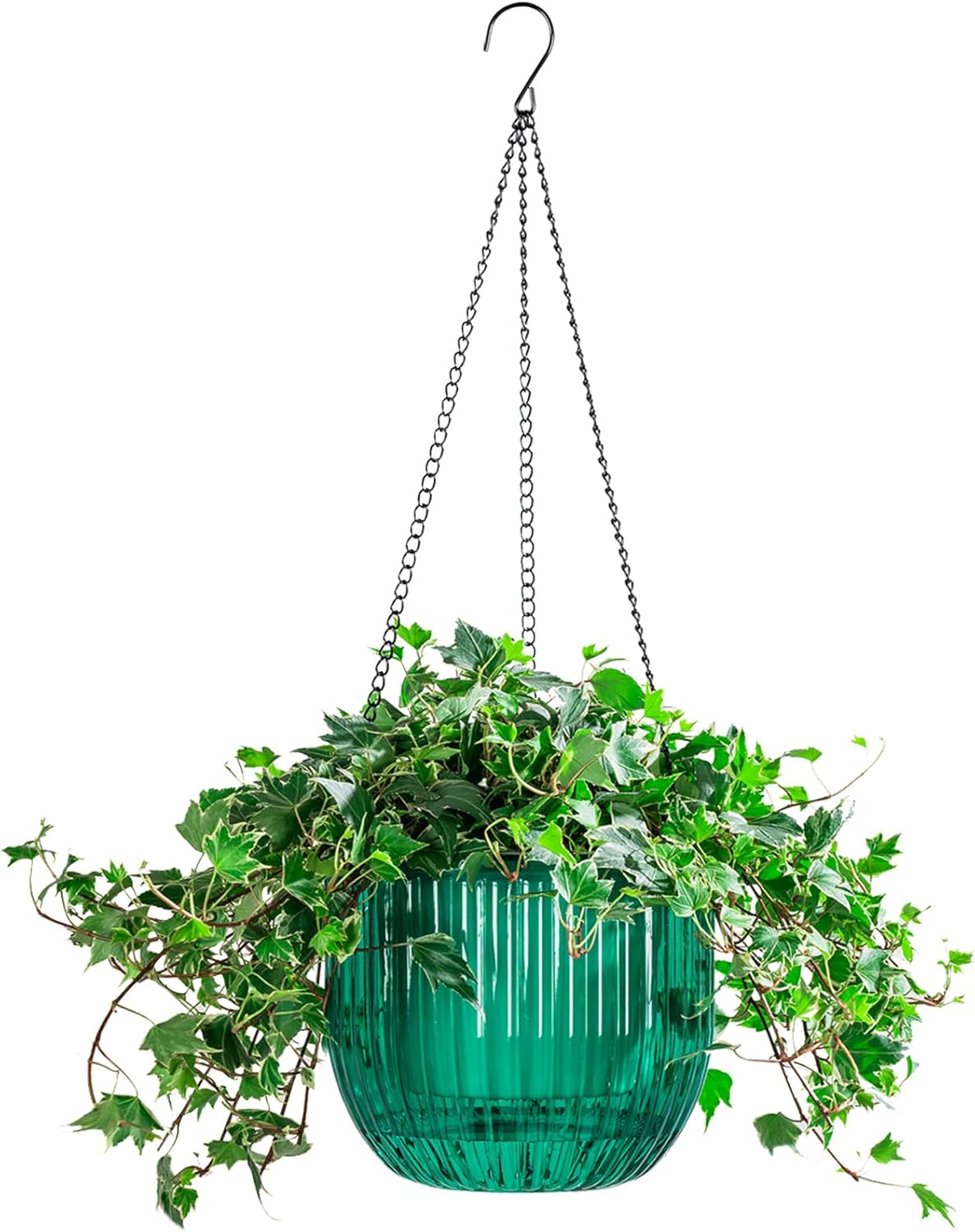 Set Mit 1 Selbstbewässerndem Hängeblumentopf Für Den Innen- Und Außenbereich, 21 Cm, Hängeblumenkorb Mit Abflusslöchern