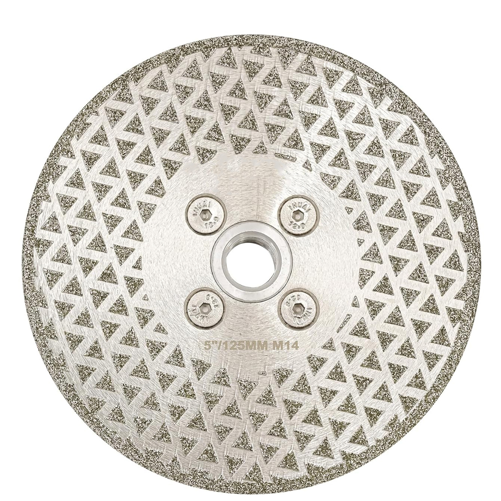 125-mm-diamanttrennscheibe (galvanisiert) – Zum Schneiden Und Schleifen Von Granit, Marmor, Keramik, Porzellanfliesen, Quarz, M14-gewinde