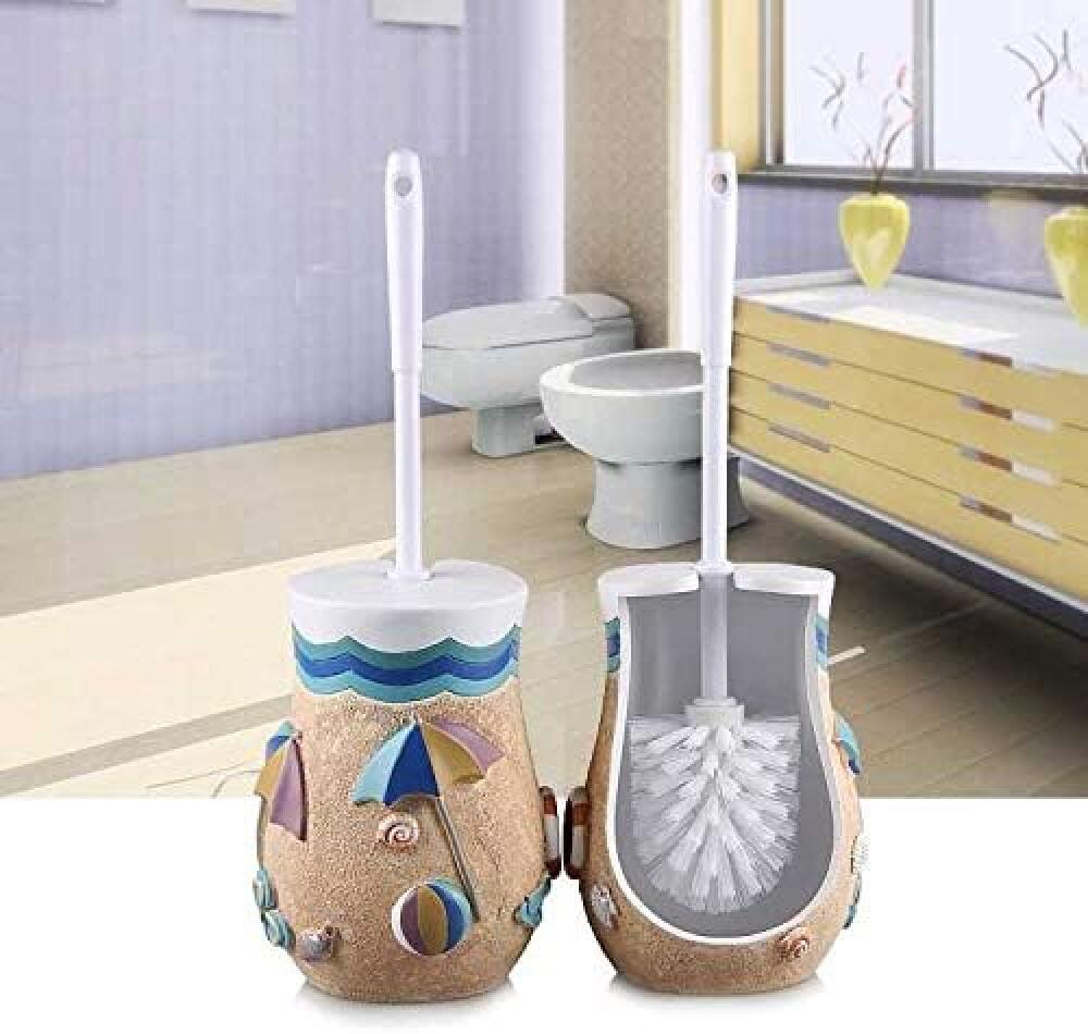Euro-style-decken-wc-bürste, Kreative Wc-bürste Für Zuhause, Wc-bürste Mit Langem Griff, Wc-bürstenhalter, Strandmuschel