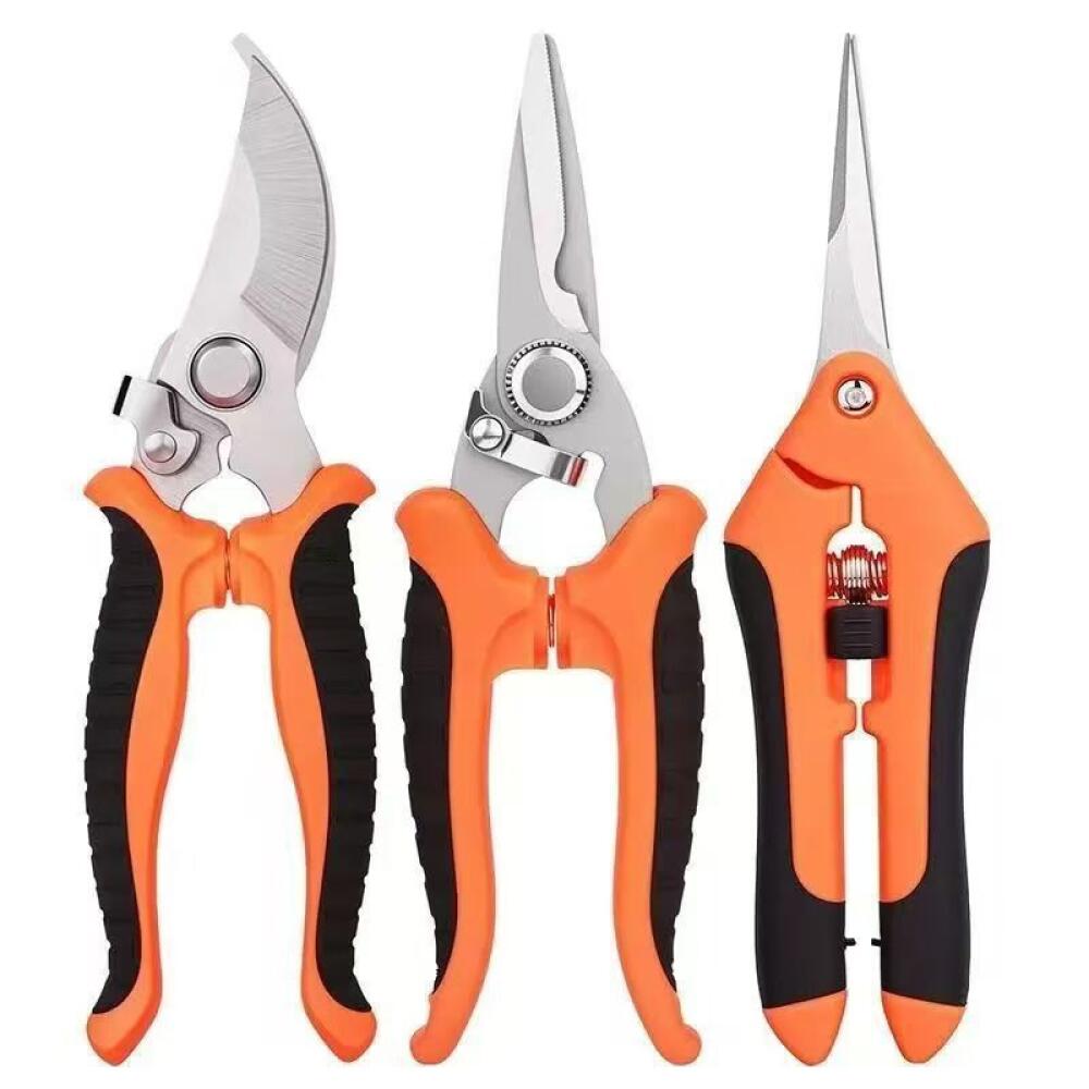 Gartenschere, 3-teiliges Set Aus Gartenschere Und Gartenschere, Leichte, Ergonomische Profi-handschere, Gartenschere Für Pflanzen Und Blumen