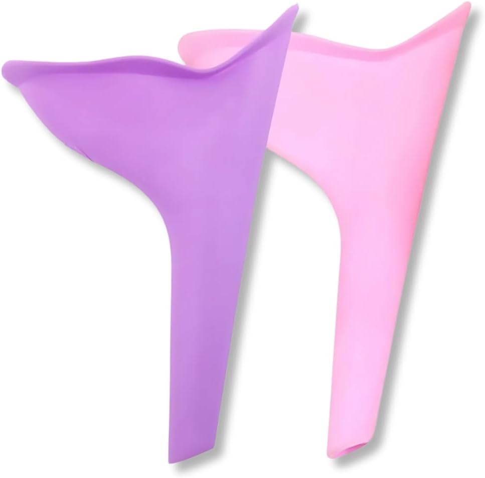 (2 Stück) Damenurinal, Lila-rosa