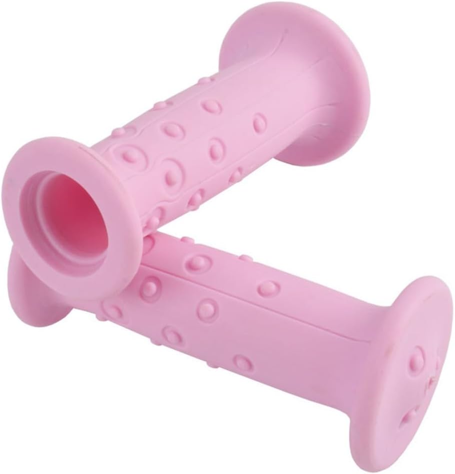 Paar Kinderfahrrad-lenkergriffe – Weiches Gummi Für Trp-lenker, Rutschfestes Design Für Lenker Mit 19 Mm Durchmesser, Rosa