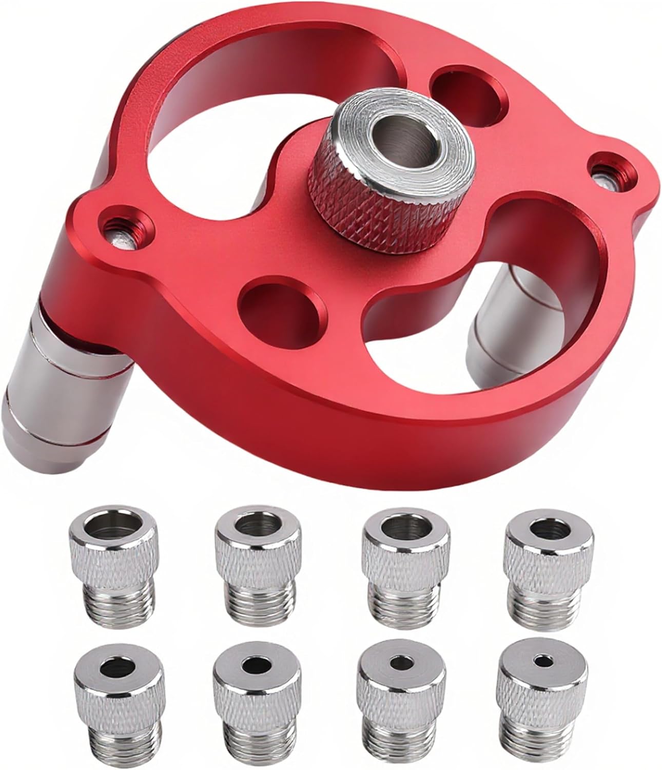 Vertikale Bohrschablone, Zentrierhilfe-set Für Holzbearbeitung, Inklusive 8 Bohrern Von 3 Bis 10 Mm, Mit Führungsschiene
