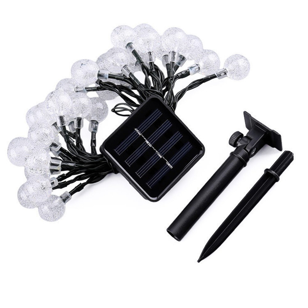 (12 M) Solar-lichterkette Für Den Außenbereich, Ip65 Wasserdichte Led-lichterkette Mit 8 Modi, Solarbeleuchtung Für Garten Und Terrasse
