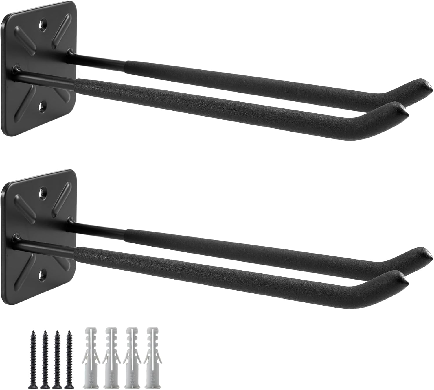 (2er-set) Garagenhaken, Wandgarderobe, Robuster Werkzeugorganizer, Kleiderbügel, Garagenhaken Für Gartengeräte, Autoreifen