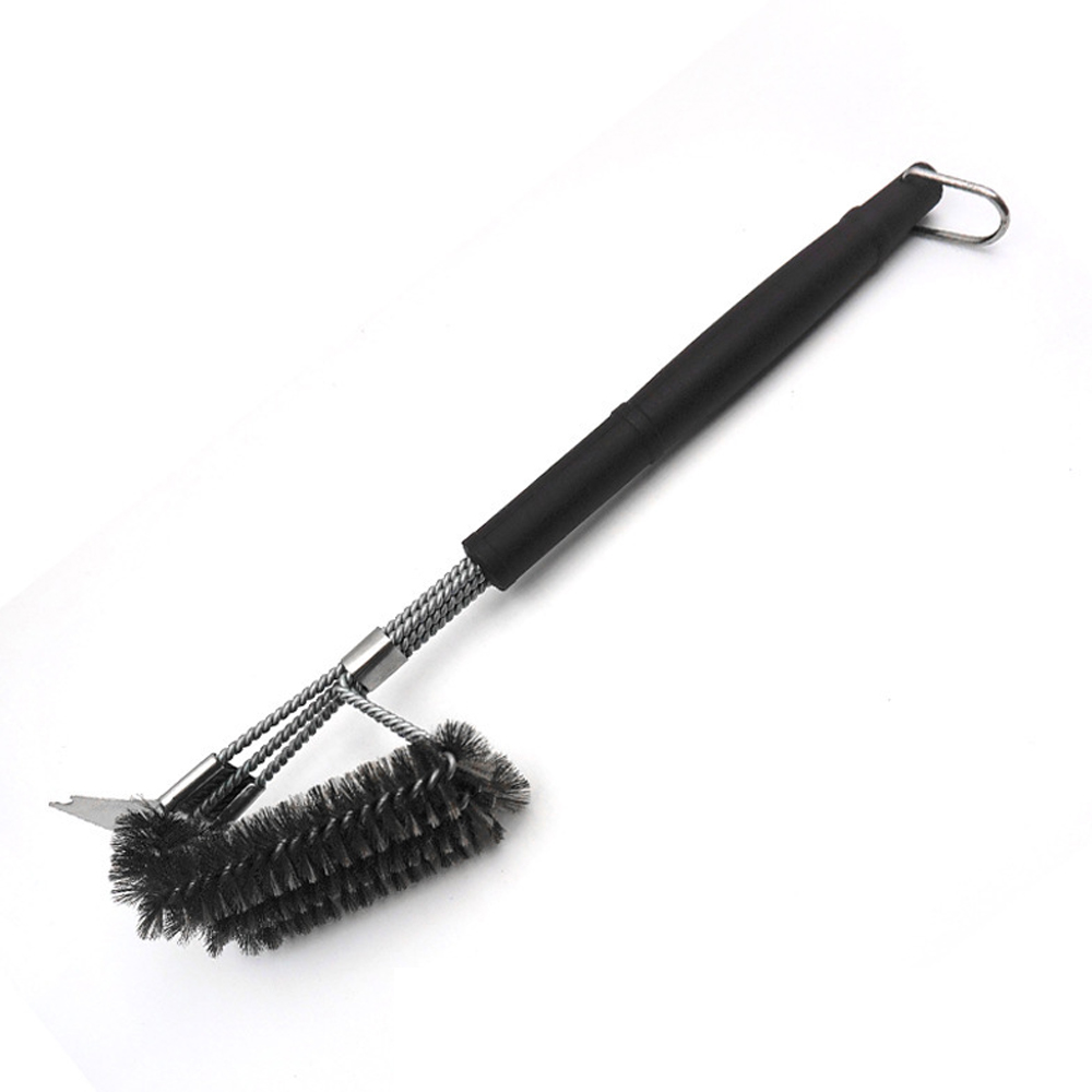 Grillbürste Aus Edelstahl, Wärmeisolierter Pp-griff, 46 Cm Grillbürste Für Gasgrills