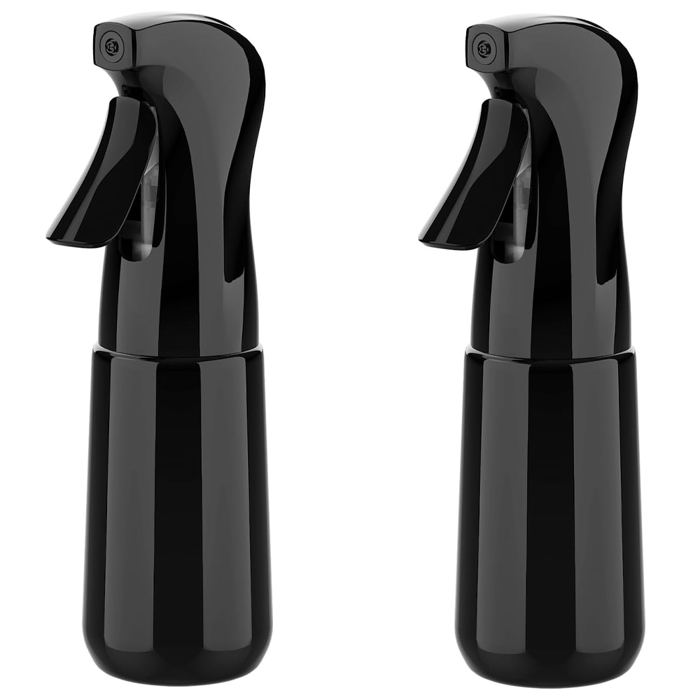 200-ml-sprühflasche (schwarz) – Feiner Nebel, Wiederverwendbar, Für Haare, Pflanzen, Gesicht Und Reinigung