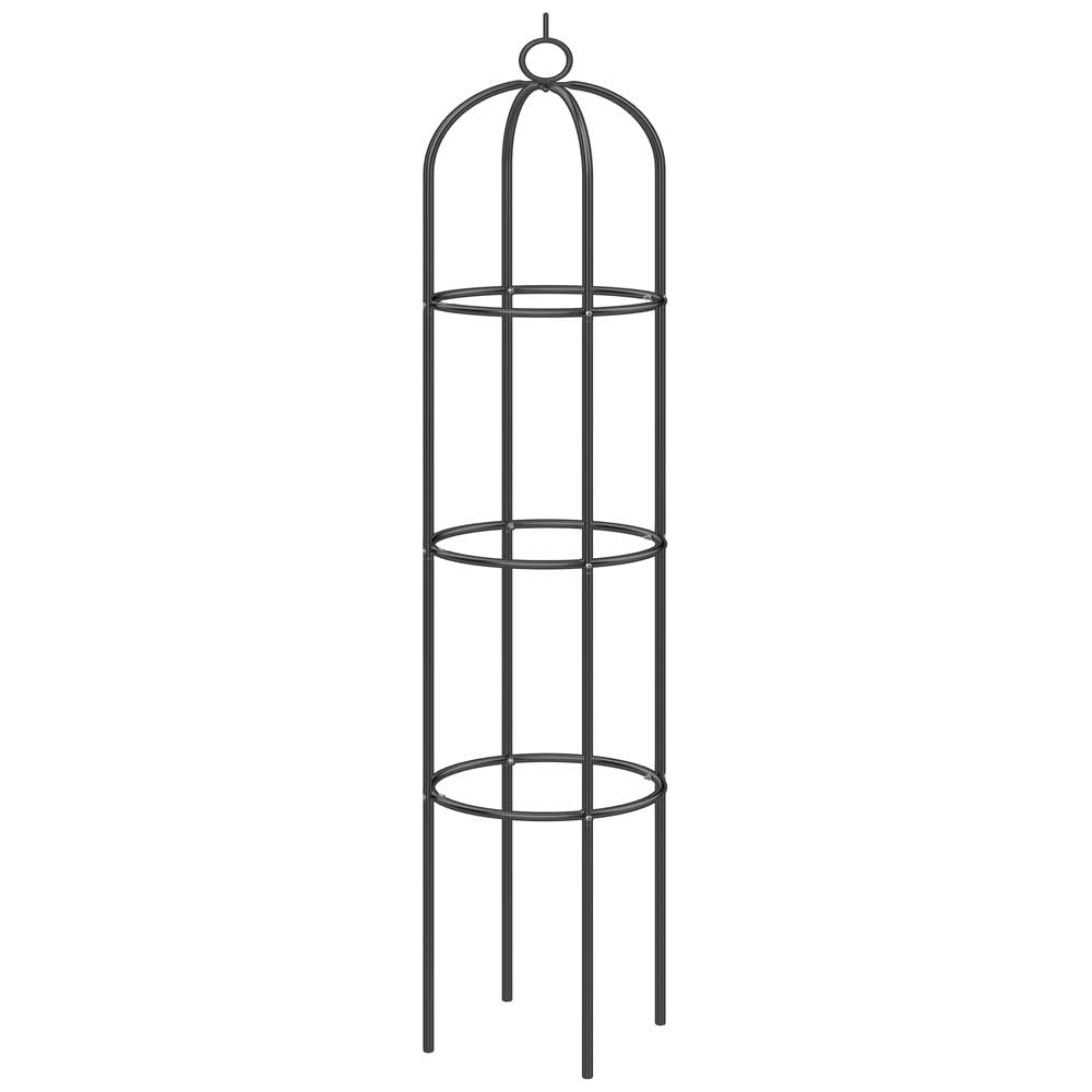 Deuba Gartenspalier 190 Cm Rosensäulenstütze Für Kletterpflanzen Ø 40 Cm Gartenobelisk