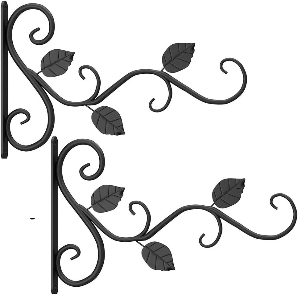 Set Mit 2 X 30 Cm Wandhaken Zum Aufhängen Von Blumen, Hängekorbhalterungen Für Den Innen- Und Außenbereich, Metall-hängehaken