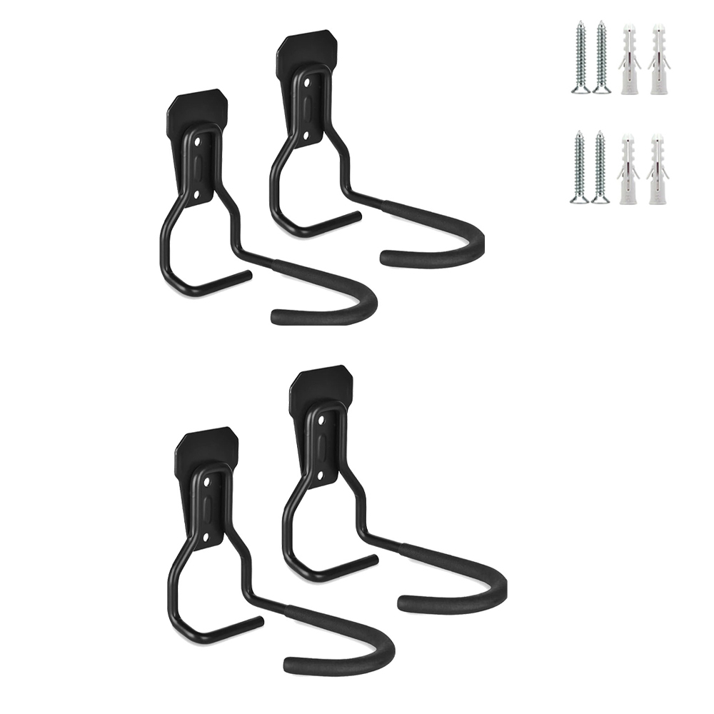4er-set Fahrradhaken, Stabile Fahrradhalterungen Aus Eisen Robuste, L-förmige Wandhalterung Für Fahrräder – Ideal Für Zuhause Und Garage