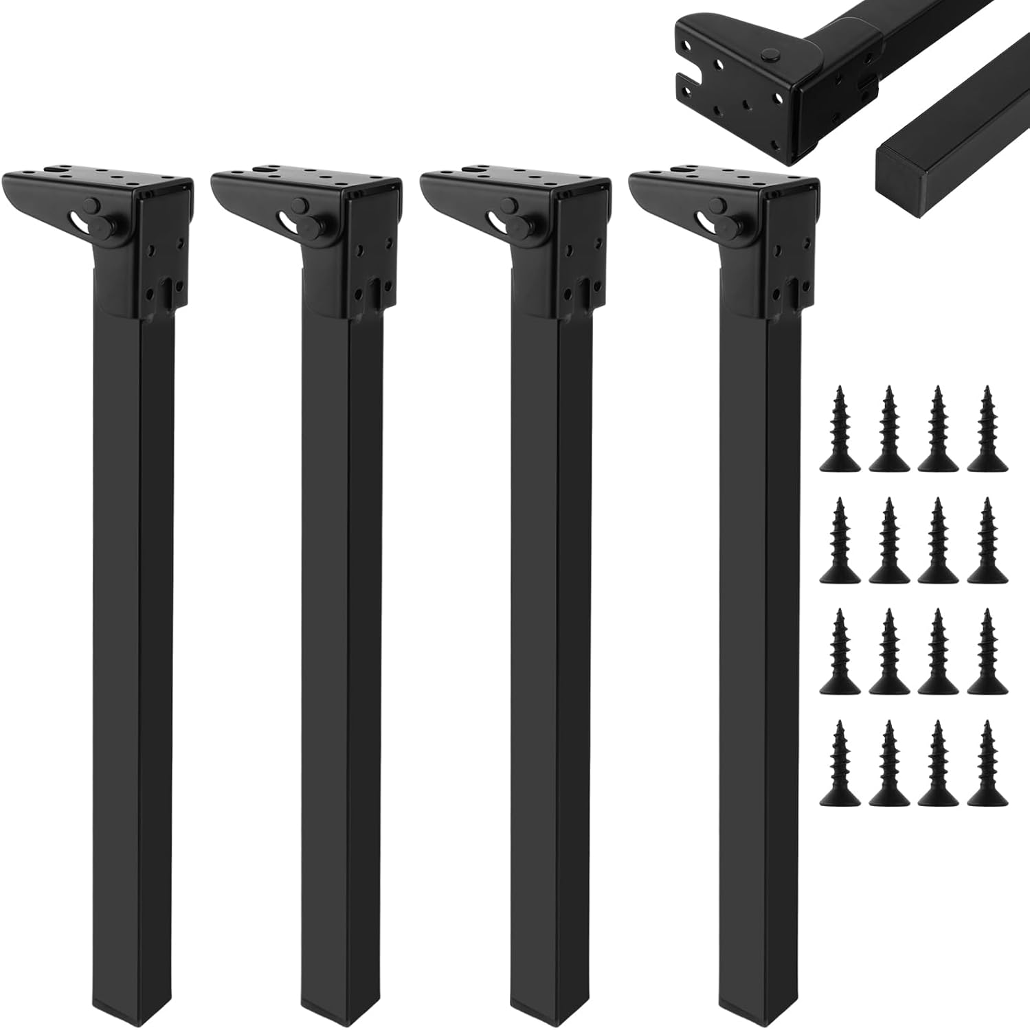 4er-set Klappbare Tischbeine, 40 Cm – Klappbare Tischbeine – Metall – Für Tisch, Esstisch, Couchtisch, Schreibtisch